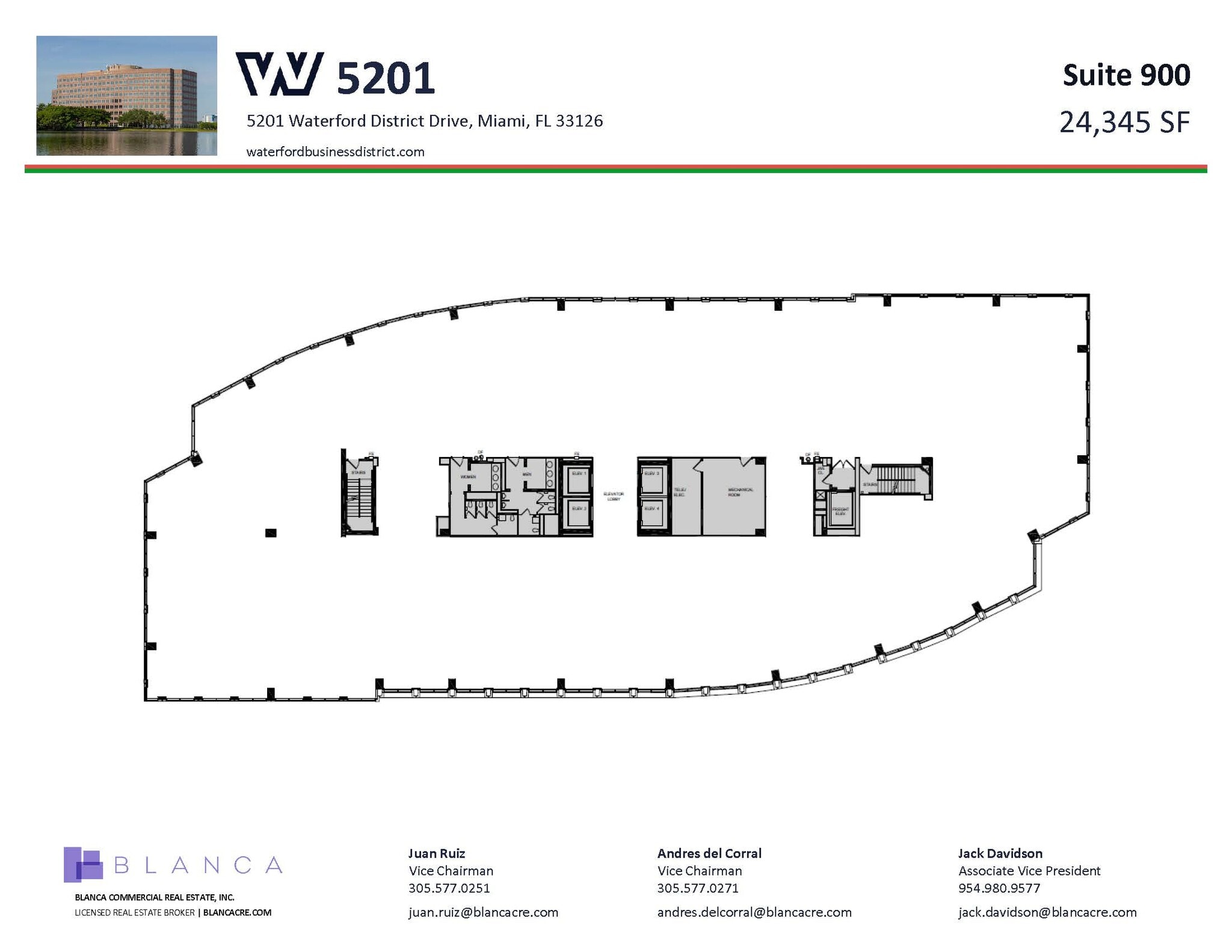 5200 Waterford District Dr, Miami, FL à louer Plan d’étage- Image 1 de 1