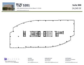 5200 Waterford District Dr, Miami, FL à louer Plan d’étage- Image 1 de 1