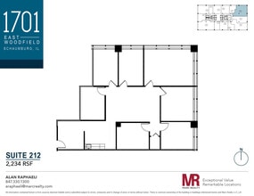 1701 E Woodfield Rd, Schaumburg, IL à louer Plan d’étage- Image 1 de 1