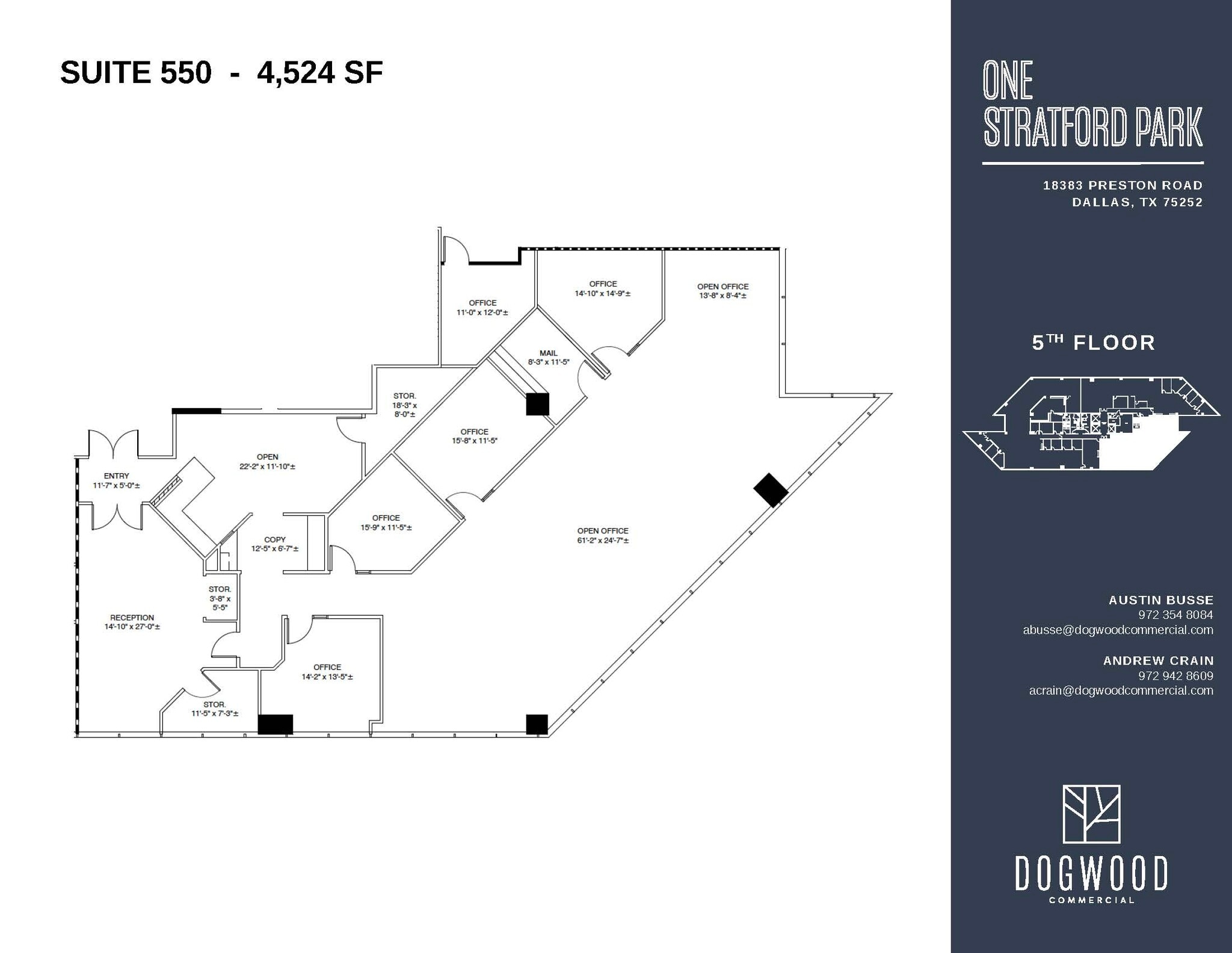 18383 Preston Rd, Dallas, TX à louer Plan d’étage- Image 1 de 1