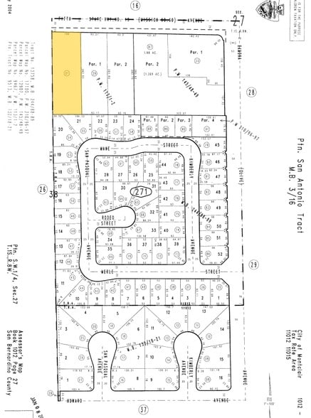 4409 Mission Blvd, Montclair, CA à vendre - Plan cadastral - Image 2 de 3