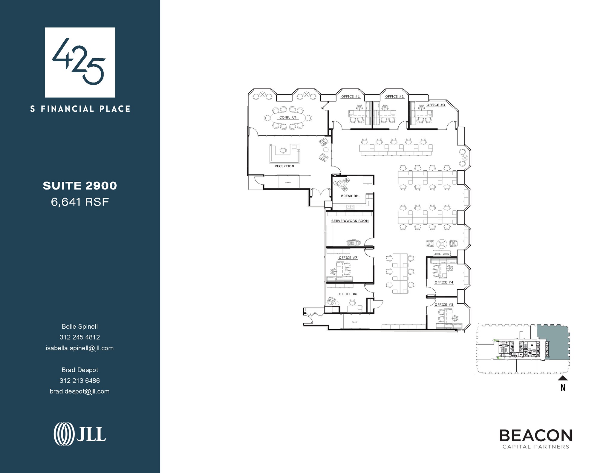 425 S Financial Pl, Chicago, IL for lease Floor Plan- Image 1 of 4