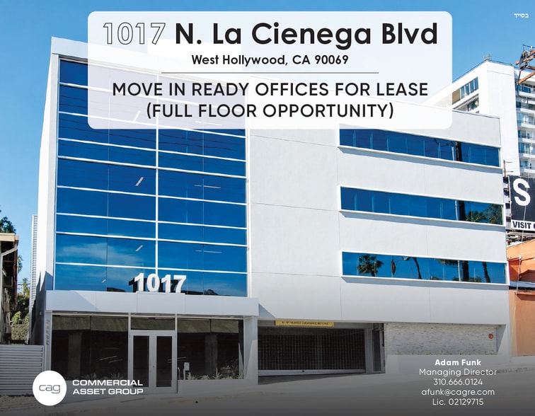 1017 N La Cienega Blvd, West Hollywood, CA for lease - Primary Photo - Image 1 of 7