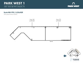 1501-1507 Lyndon B Johnson Fwy, Dallas, TX à louer Plan d’étage- Image 2 de 2