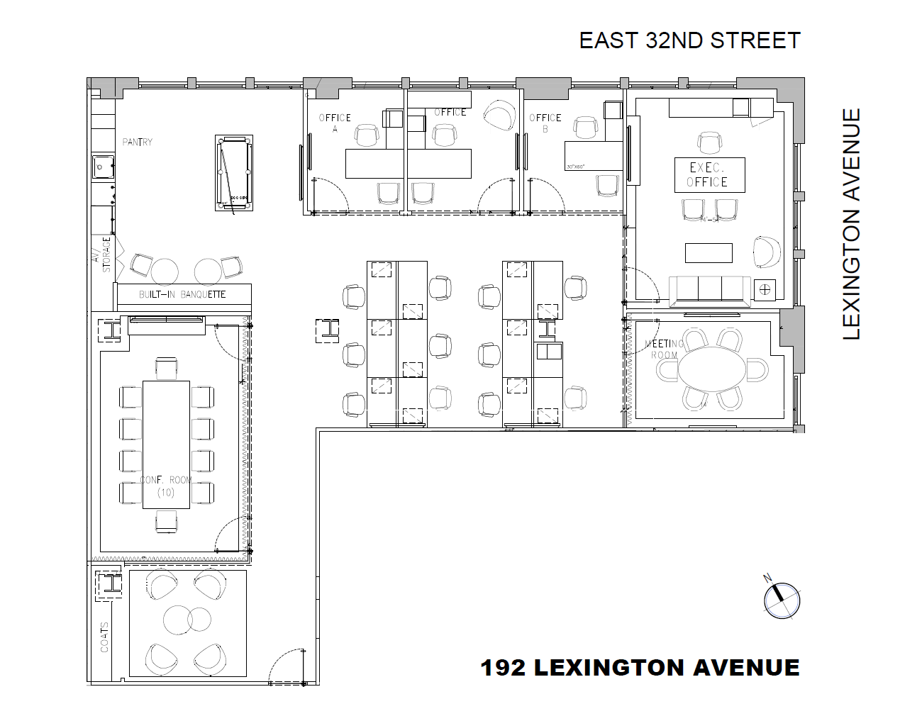 192 Lexington Ave, New York, NY à louer Plan d’étage- Image 1 de 5