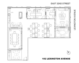 192 Lexington Ave, New York, NY à louer Plan d’étage- Image 1 de 5