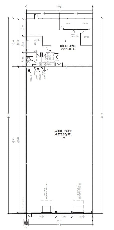 18125 111 Av NW, Edmonton, AB for lease Floor Plan- Image 1 of 4