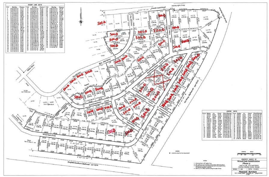 Wood Oak Cir, Cochran, GA à vendre - Plan cadastral - Image 3 de 13