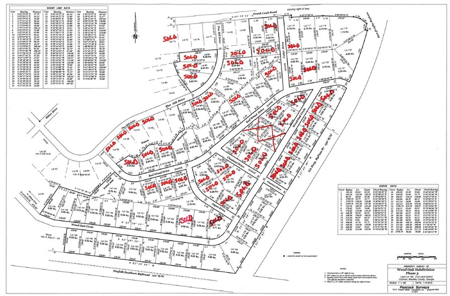 Wood Oak Cir, Cochran, GA for sale - Plat Map - Image 3 of 13
