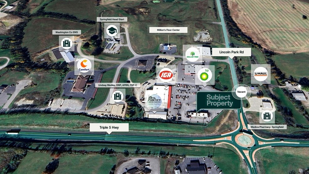 1091 Lincoln Park Rd, Springfield, KY for sale - Aerial - Image 2 of 3