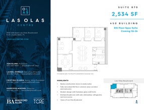 450 E Las Olas Blvd, Fort Lauderdale, FL à louer Plan d’étage- Image 1 de 2