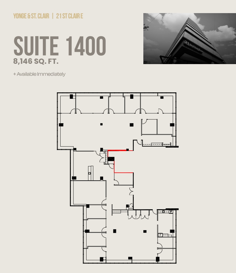 21 St Clair Ave E, Toronto, ON for lease Floor Plan- Image 1 of 1