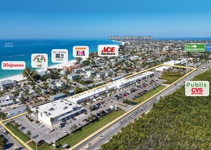 3200-3352 E Bay Dr, Holmes Beach, FL - Aerial map view