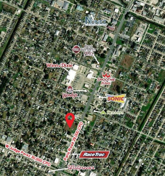 2910 Paris Rd, Chalmette, LA à louer Aérien- Image 1 de 4