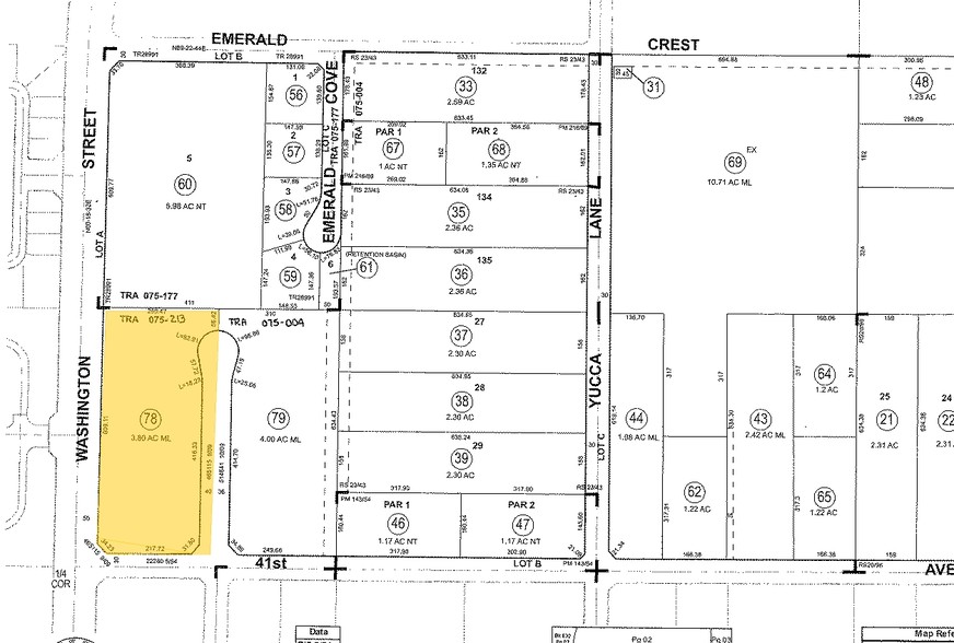 Washington St, Bermuda Dunes, CA à vendre - Plan cadastral - Image 1 de 1