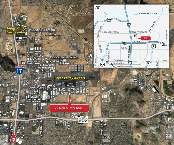 21424 N 7th Ave, Phoenix, AZ à louer - Aérien - Image 3 de 3