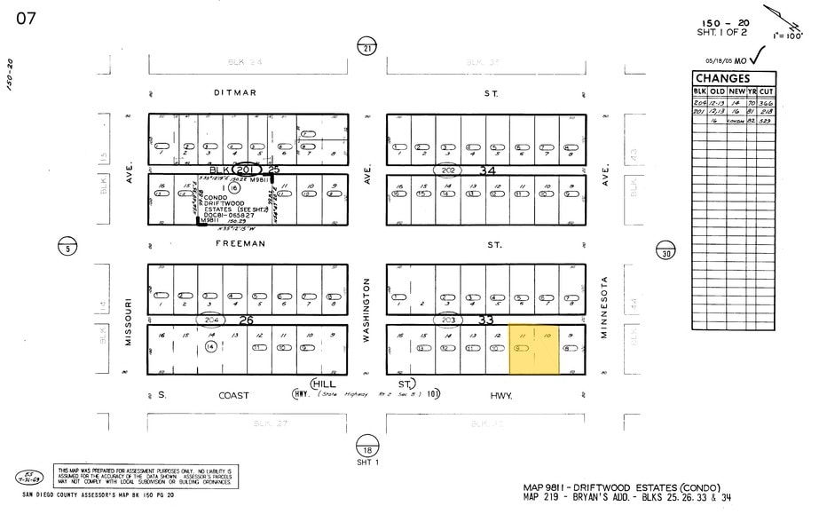 528 S Coast Hwy 101, Oceanside, CA for lease - Plat Map - Image 3 of 4