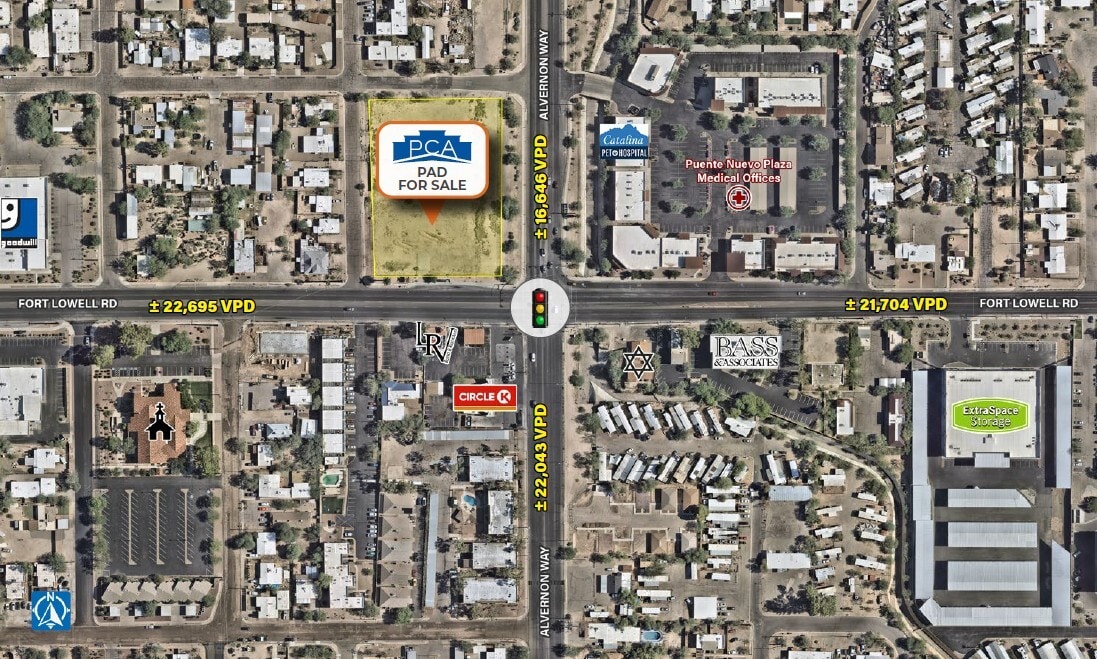 Alvernon Way & Fort Lowell Rd - NWC, Tucson, AZ à vendre Aérien- Image 1 de 2