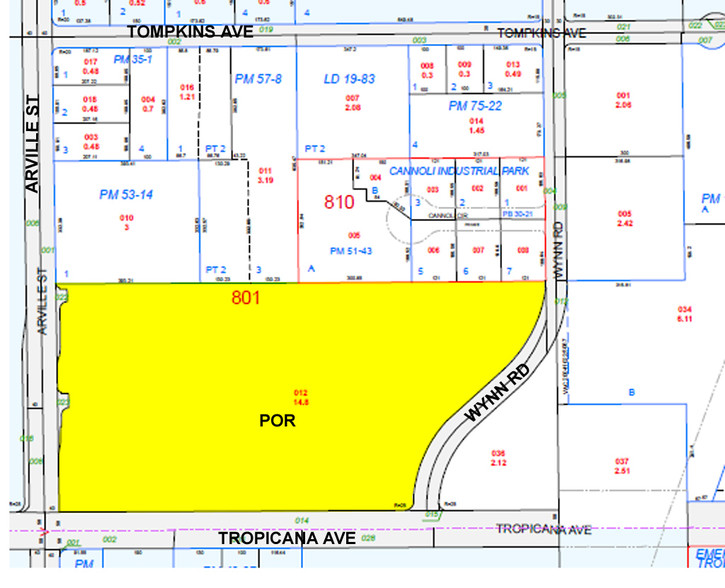 4300 W Tropicana Ave, Las Vegas, NV à louer - Plan cadastral - Image 3 de 3