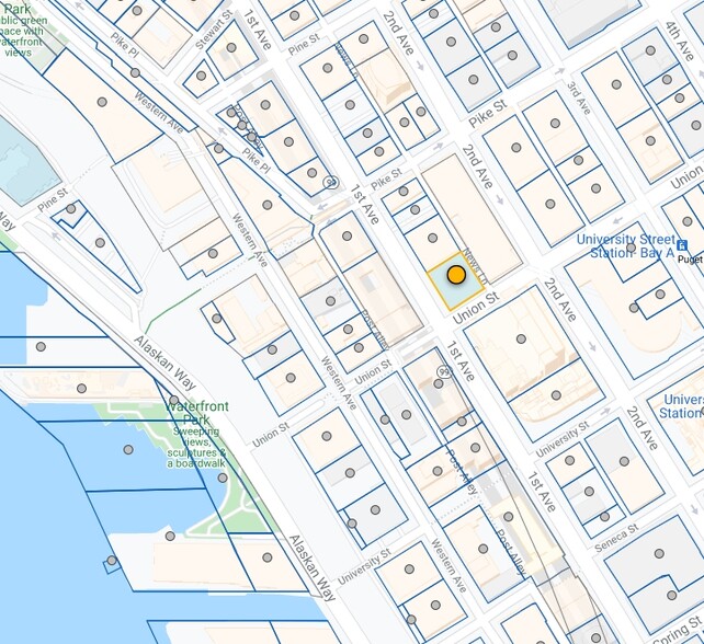1406 1st Ave, Seattle, WA for lease - Plat Map - Image 2 of 19