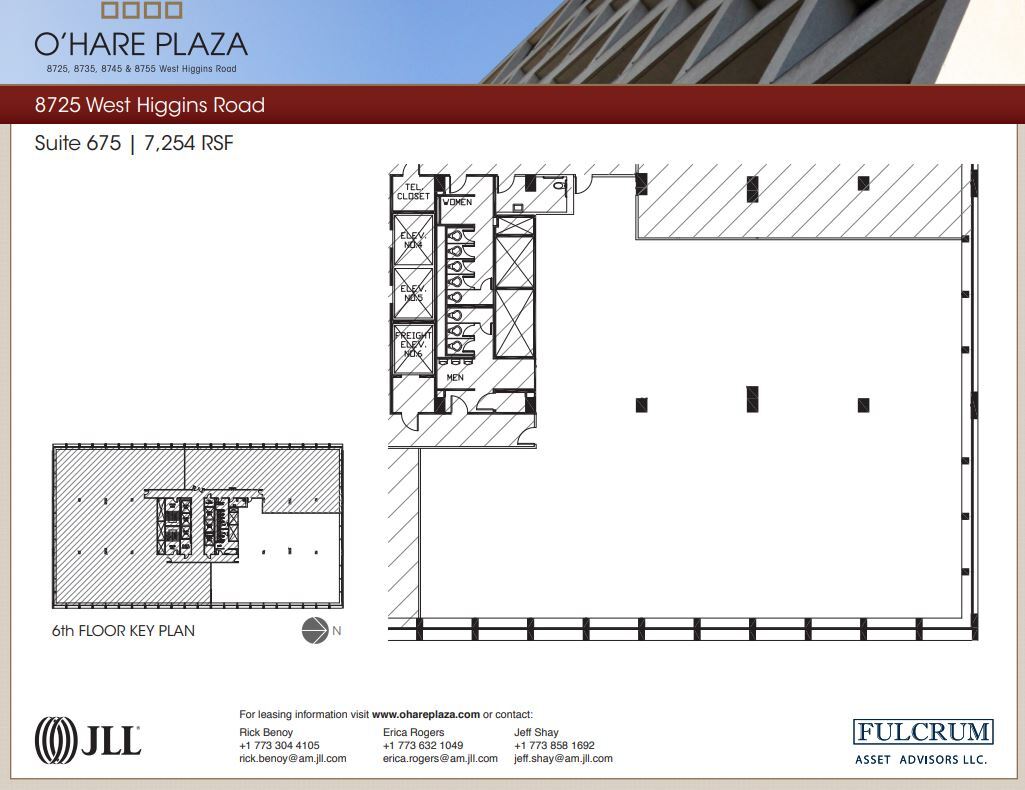 8725 W Higgins Rd, Chicago, IL à louer Plan d  tage- Image 1 de 5