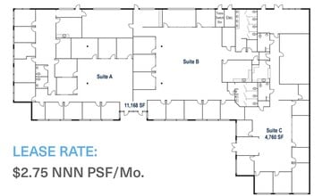 3821 Calle Fortunada, San Diego, CA for lease Floor Plan- Image 1 of 1