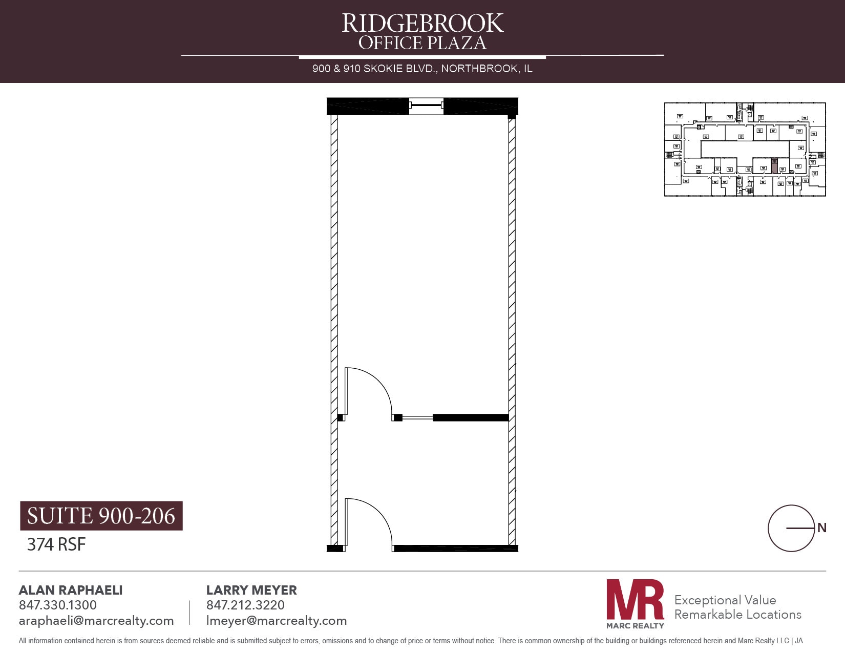 900 Skokie Blvd, Northbrook, IL à louer Plan d’étage- Image 1 de 1