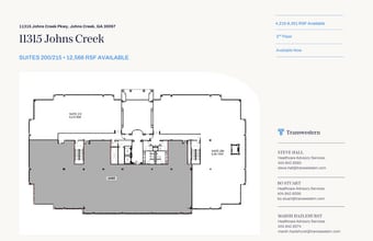 11315 Johns Creek Pky, Duluth, GA à louer Plan d’étage- Image 1 de 1