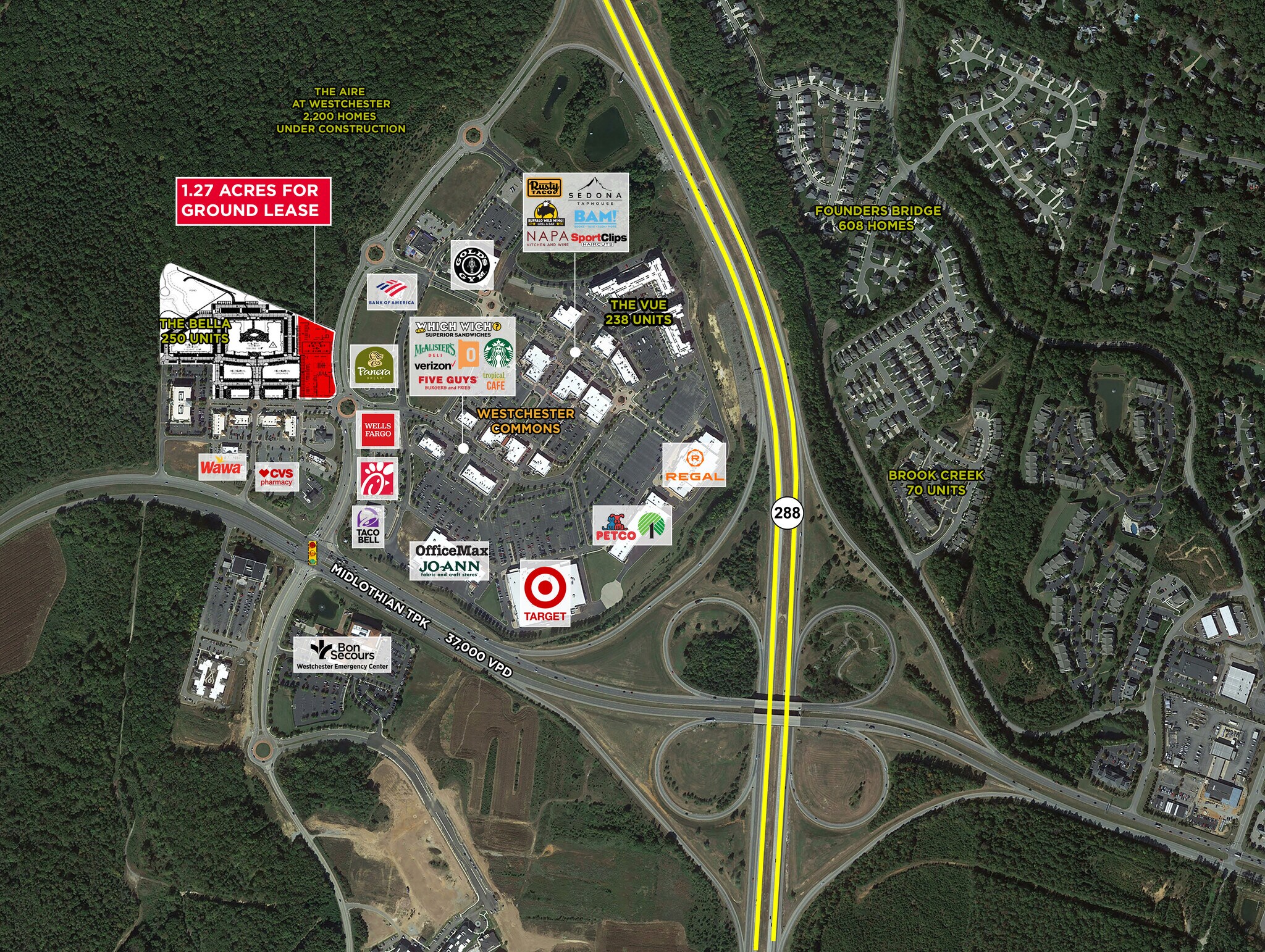 Midlothian Tpke & Watkins Centre Pky, Midlothian, VA for lease Building Photo- Image 1 of 3