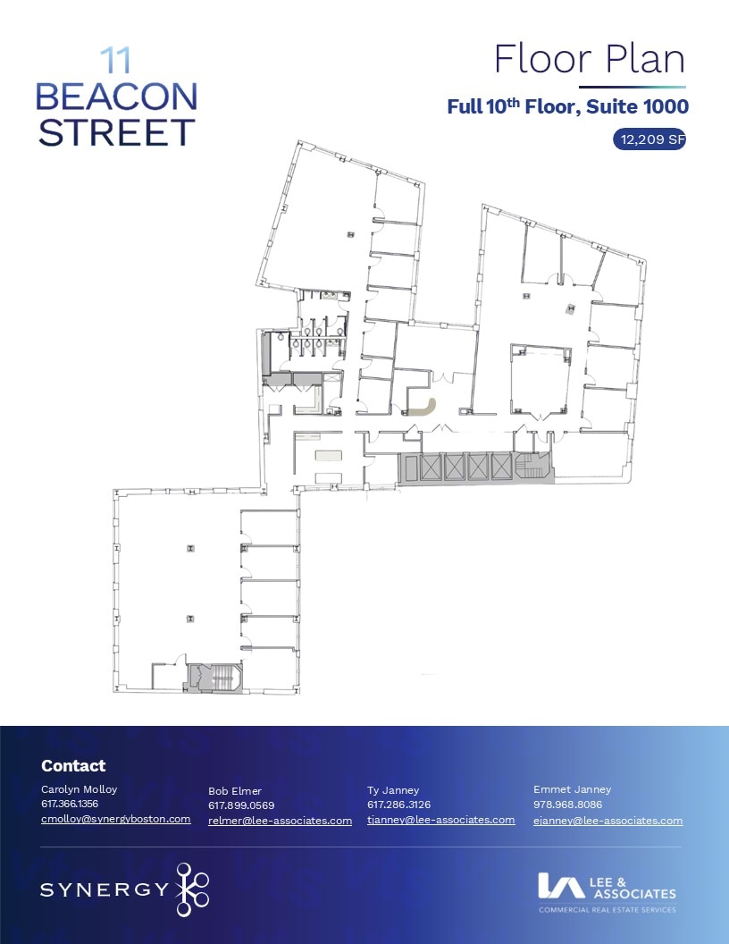 11 Beacon St, Boston, MA à louer Plan d’étage- Image 1 de 21