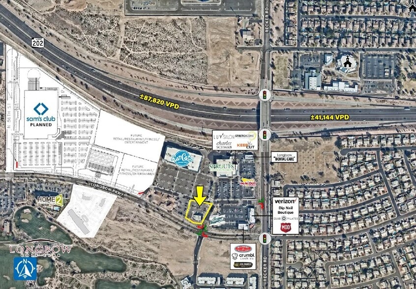 5854 Longbow, Mesa, AZ for lease - Aerial - Image 2 of 2