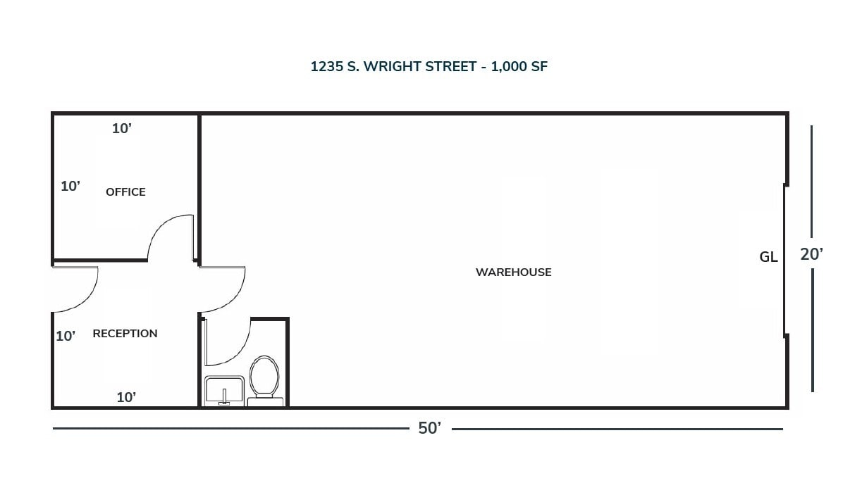 1233-1255 S Wright St, Santa Ana, CA for lease Floor Plan- Image 1 of 1
