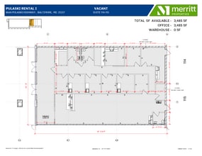 8645 Pulaski Hwy, Baltimore, MD for lease Floor Plan- Image 1 of 2