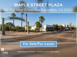 More details for W Grand Ave Retail Portfolio – Retail for Sale, Escondido, CA