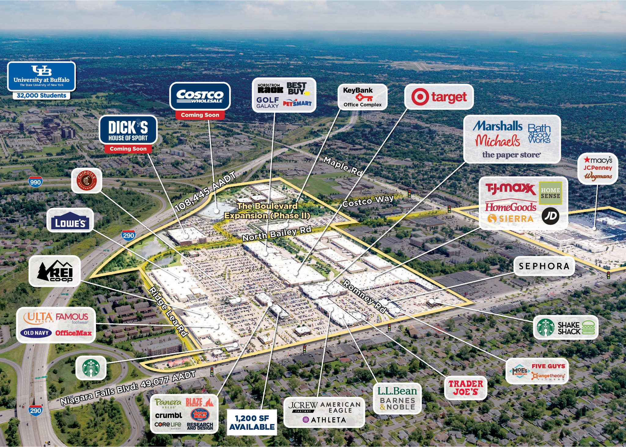 1565-1641 Niagara Falls Blvd, Amherst, NY à louer Photo du bâtiment- Image 1 de 1