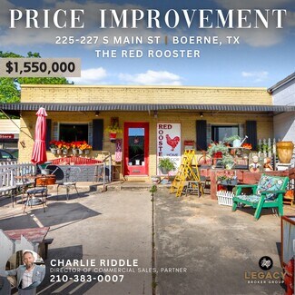 Plus de détails pour 225 & 227 S Main St, Boerne, TX - Commerce de détail à vendre