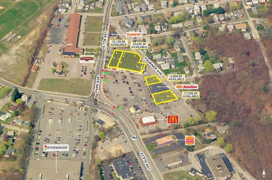 1400-1450 Park Ave, Woonsocket, RI à louer - Aérien - Image 3 de 4