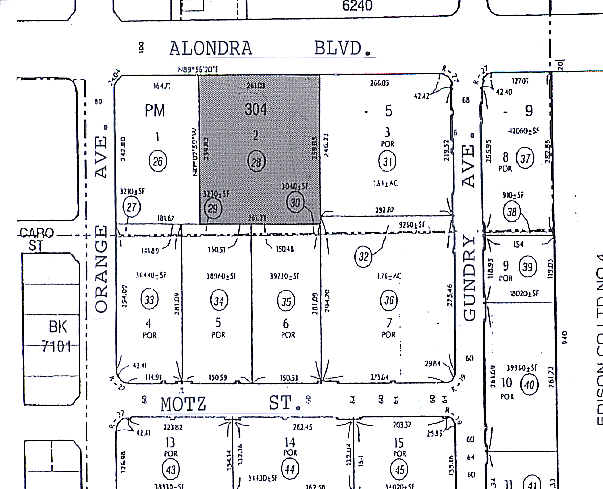 7022-7032 Alondra Blvd, Paramount, CA à louer - Plan cadastral - Image 2 de 12