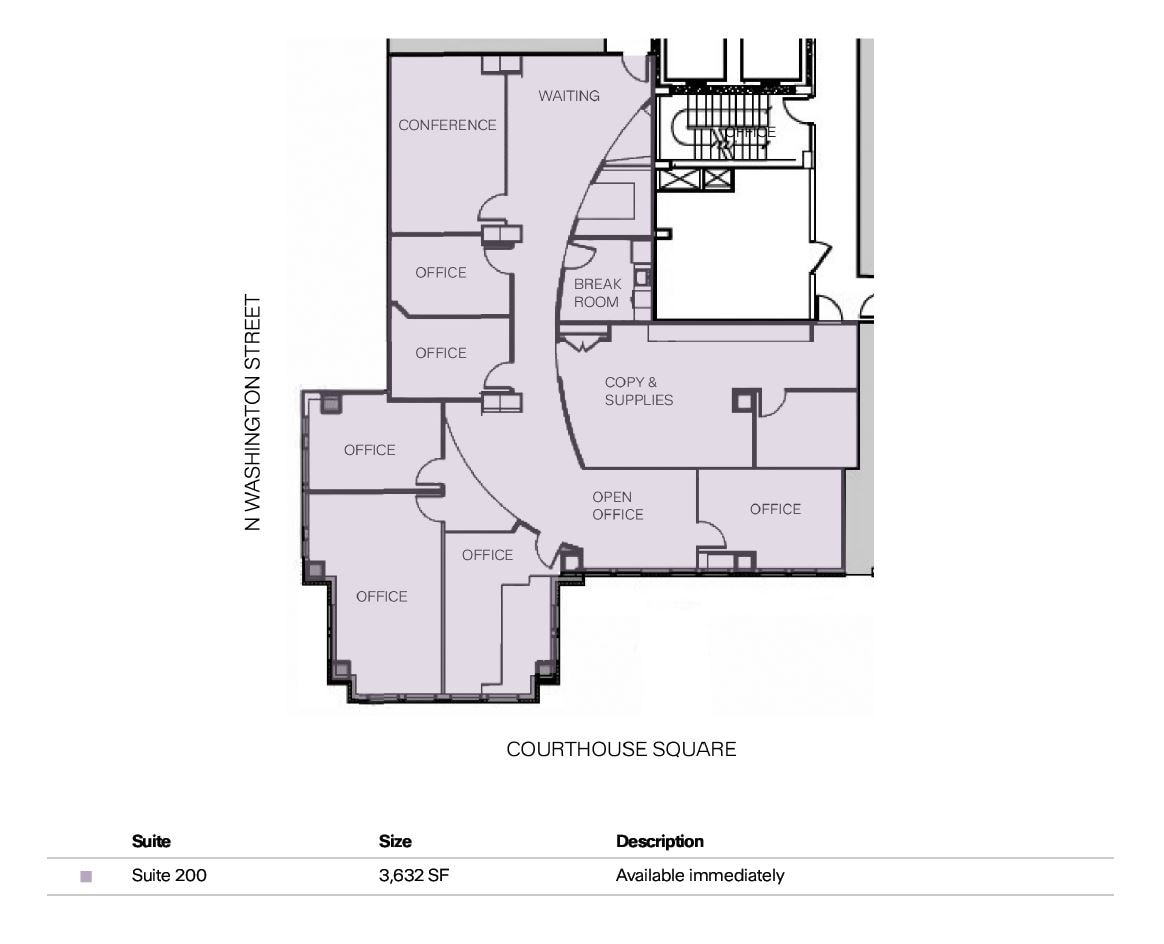 11 N Washington St, Rockville, MD for lease Floor Plan- Image 1 of 1