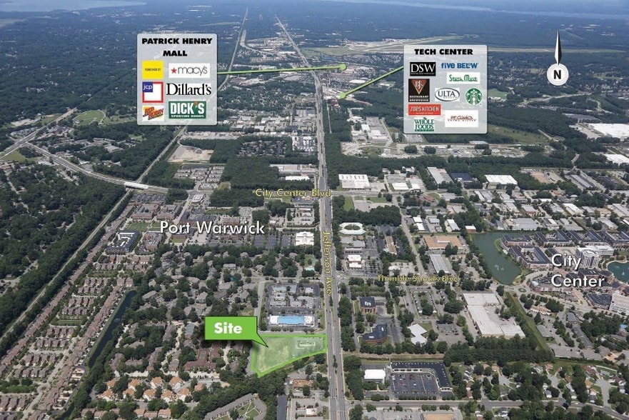 501 Kingsway Dr, Newport News, VA for lease - Aerial - Image 2 of 5