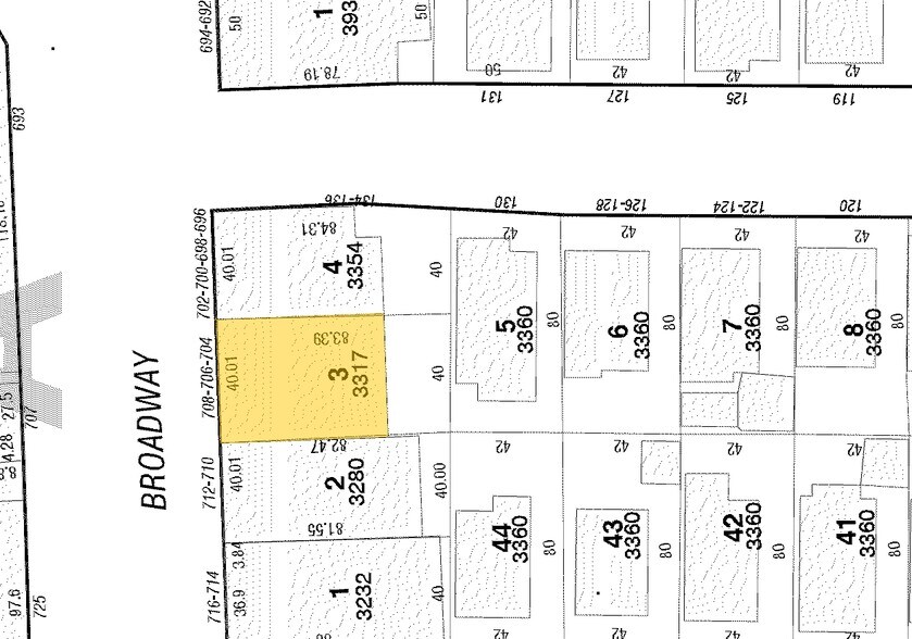 704-706 Broadway, Somerville, MA à vendre - Plan cadastral - Image 2 de 2