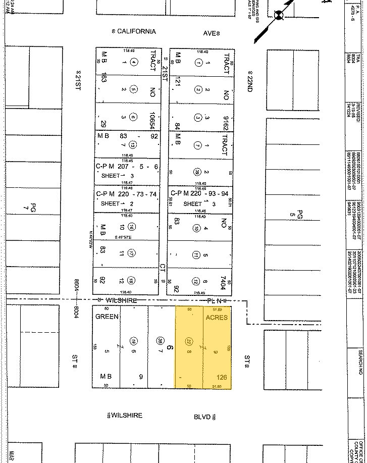 2121 Wilshire Blvd, Santa Monica, CA for sale Plat Map- Image 1 of 1