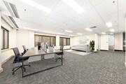 Fully carpeted office area