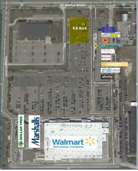 1933-2037 W Maple Rd, Troy, MI à louer - Aérien - Image 2 de 6