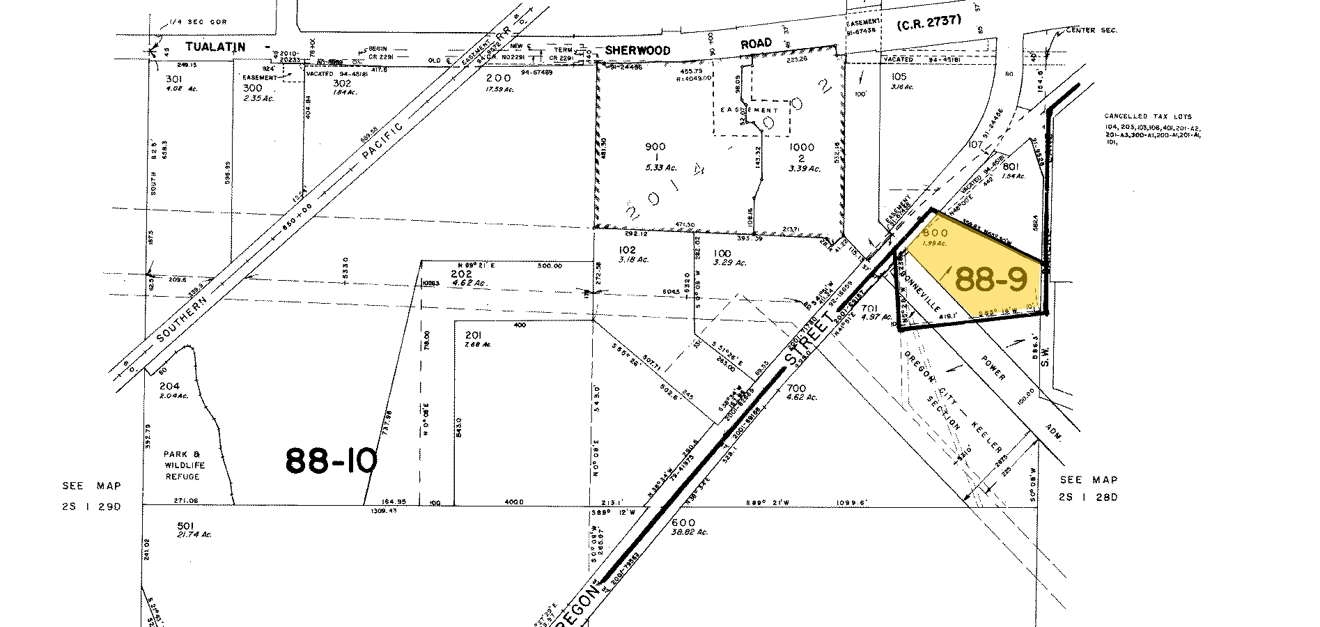 21190 SW Oregon St, Sherwood, OR à vendre Plan cadastral- Image 1 de 1