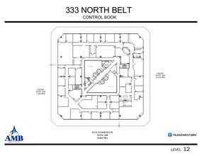 333 N Sam Houston Pky E, Houston, TX à louer Plan d’étage- Image 1 de 1