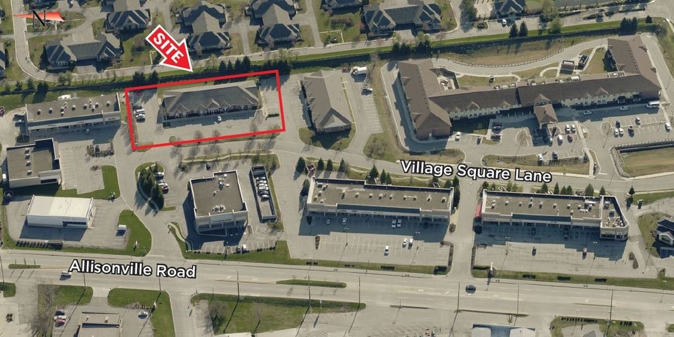 11079-11099 Village Square Ln, Fishers, IN à louer - Aérien - Image 3 de 9