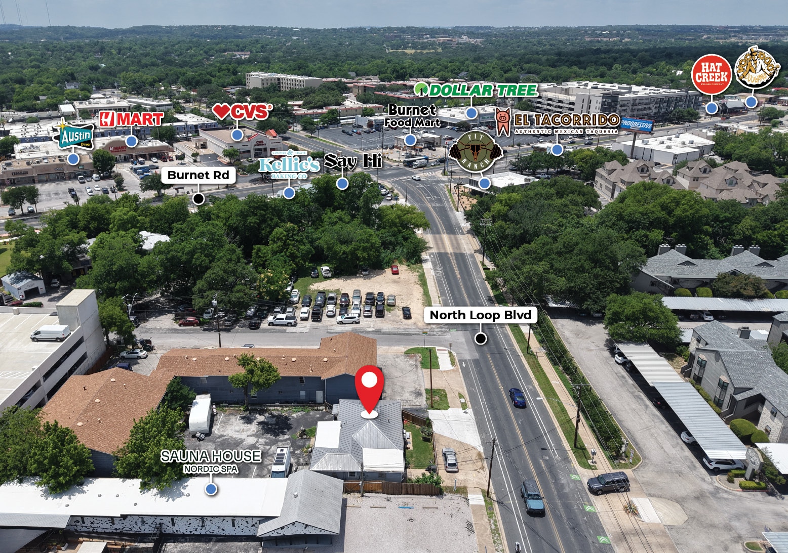 1509 W North Loop Blvd, Austin, TX for sale Aerial- Image 1 of 21