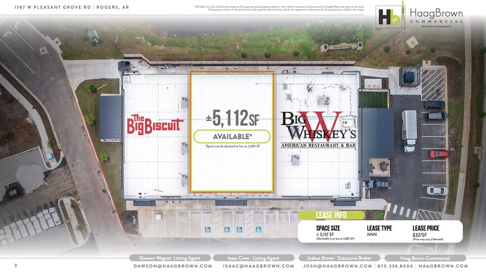 1787 West Pleasant Grove Road, Rogers, AR for lease - Floor Plan - Image 3 of 4