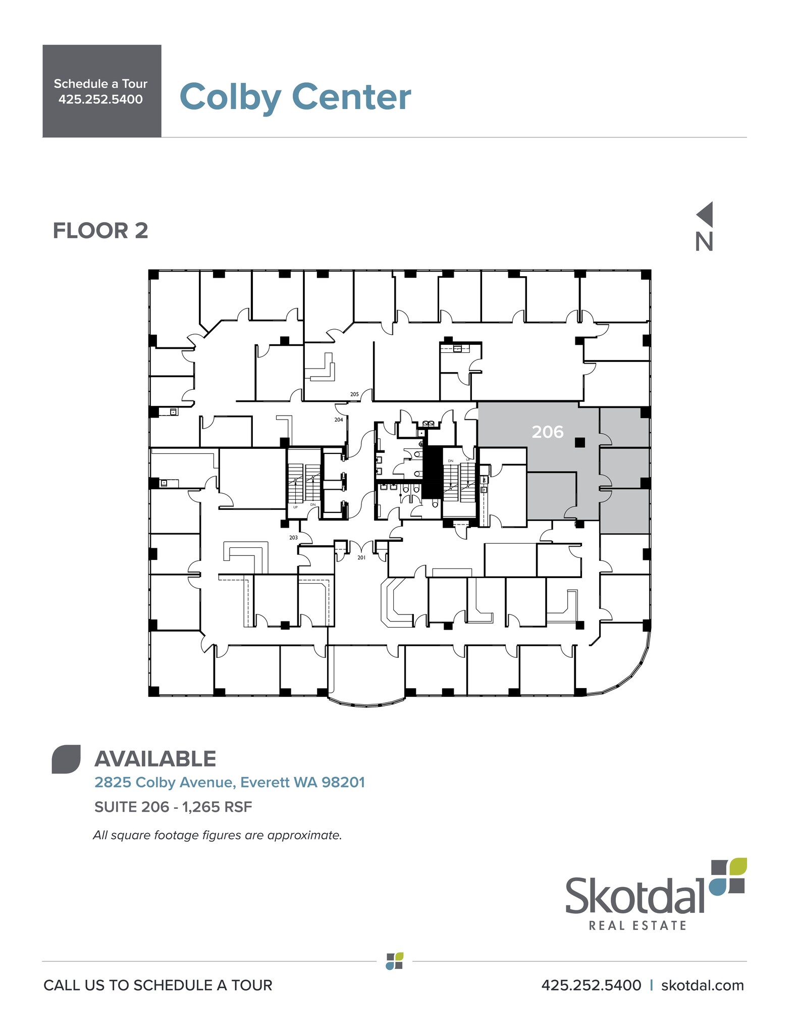 2825 Colby Ave, Everett, WA à louer Plan de site- Image 1 de 6